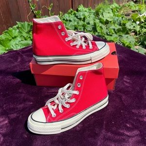 New Converse Hi-Top Chuck 70 Red Sneakers